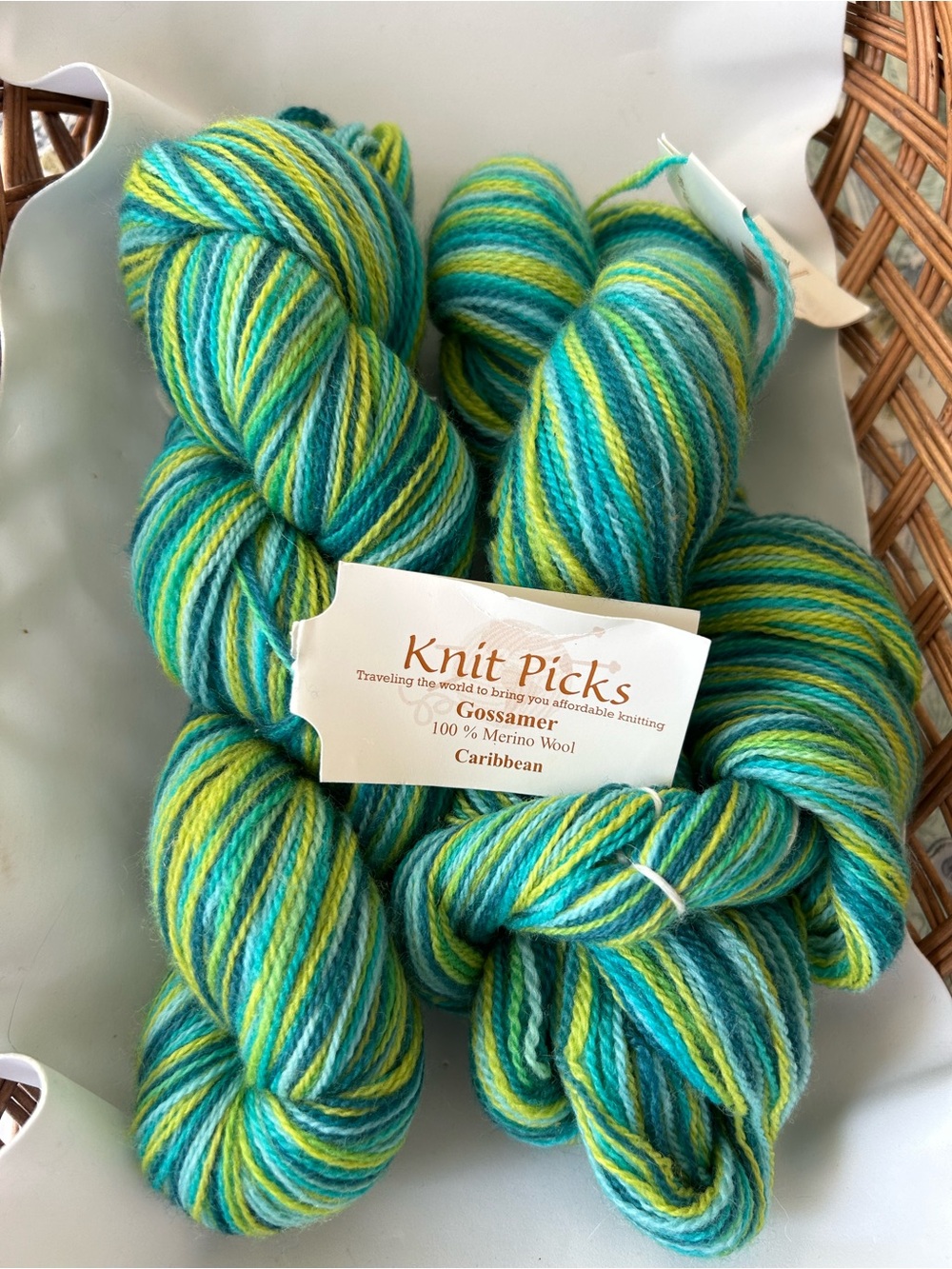 Knit Picks Gossamer lace weight yarn